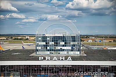 Vaclav Havel Airport Prague Editorial Stock Photo